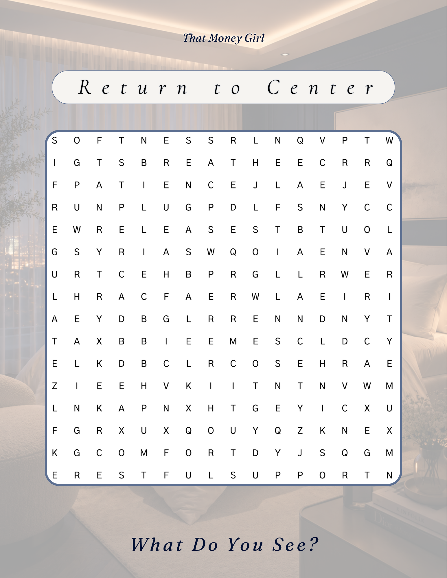 🩶 MEDIUM - Return to Center
