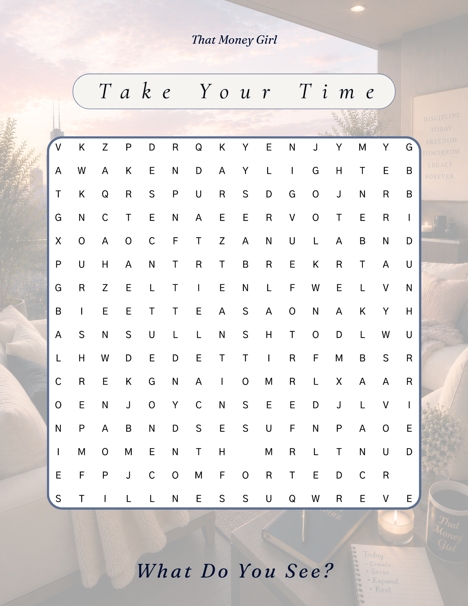 🩶 MEDIUM — Take Your Time